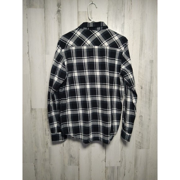 LRG Lifted Research Group Shirt Mens Medium Plaid Flannel Long Sleeve Button Up - Picture 5 of 7